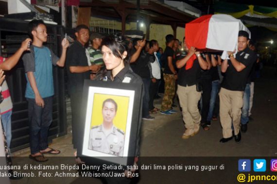 Bripda Denny, Gugur di Mako Brimob Seminggu Jelang Ultah - JPNN.COM