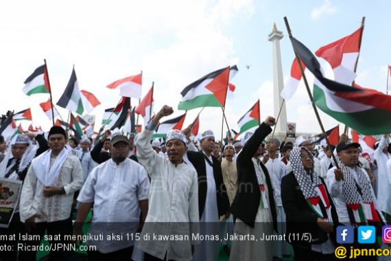 Aksi Bela Palestina: Hai Trump, Kamu Akan Rasakan Akibatnya - JPNN.COM