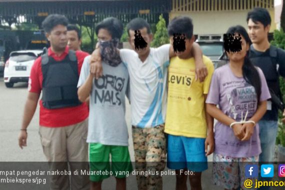 Polisi Ringkus Empat Pengendar Narkoba, Satu Dilumpuhkan - JPNN.COM