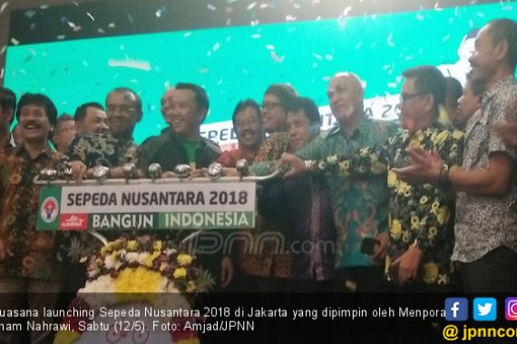 Menpora Resmi Melaunching Sepeda Nusantara 2018 - JPNN.COM