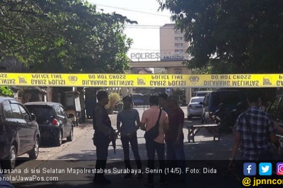 Bom di Mapolrestabes Surabaya: 10 Orang Terluka, 4 Polisi - JPNN.COM