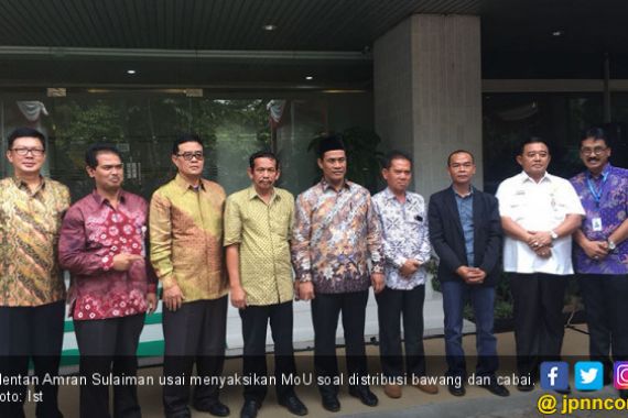 Distribusi Cabai dan Bawang Lewat MoU Lima Pelaku Usaha - JPNN.COM