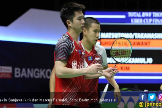 Hore! Marcus / Kevin Menang, Indonesia vs Tiongkok 1-1 - JPNN.COM