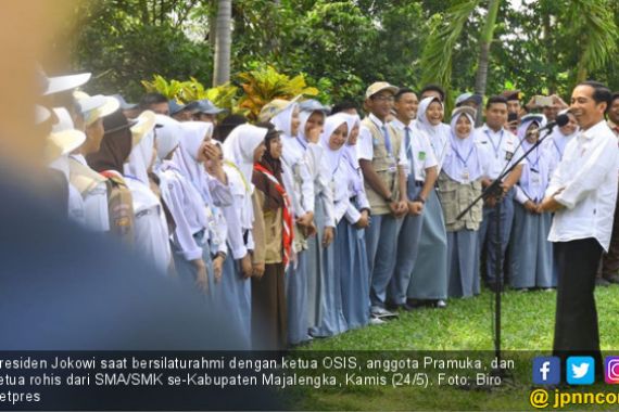 Halo Para Ketua OSIS, Simak Pesan dari Presiden Jokowi Ini - JPNN.COM