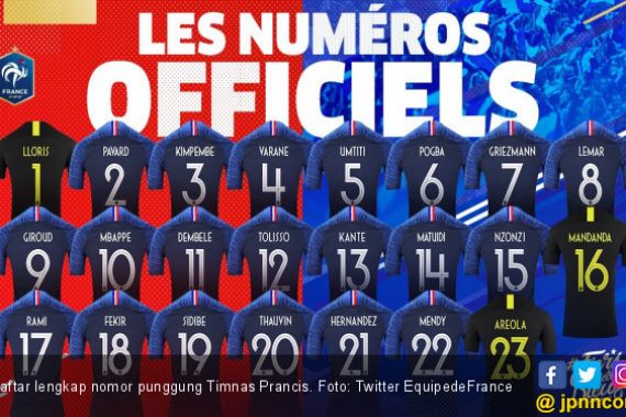 Piala Dunia 2018: Bomber Muda Prancis Dapat Nomor Tersakral - JPNN.COM