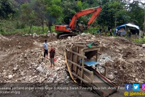 4 Penambang Emas Ilegal di Nagan Raya Ditetapkan Tersangka - JPNN.COM
