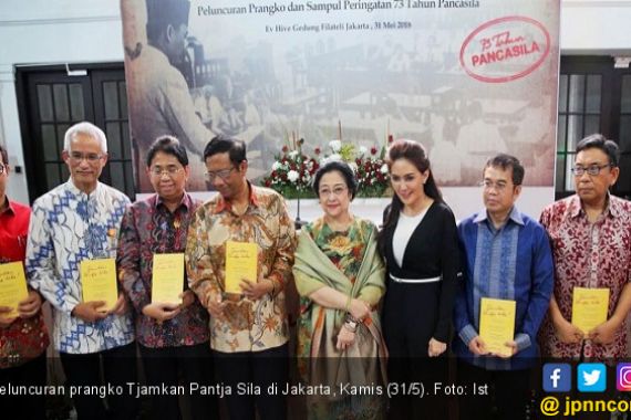 73 Tahun Pancasila, PT Pos Rilis Prangko Tjamkan Pantja Sila - JPNN.COM