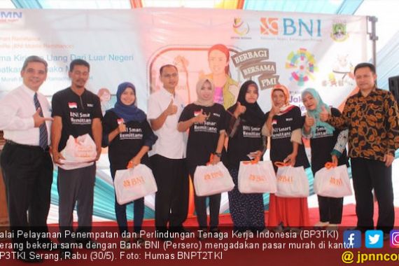BP3TKI Serang Bekerja Sama Bank BNI Gelar Pasar Murah - JPNN.COM