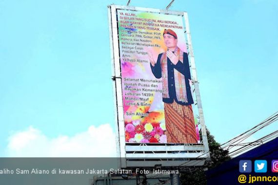 Pasang Baliho Nyentrik, Sam Aliano: Boleh dong Berdoa - JPNN.COM