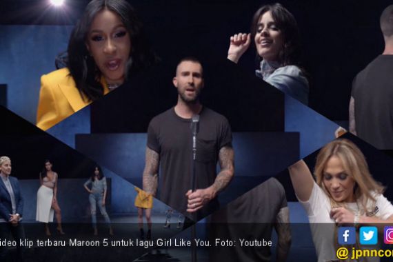 Maroon 5 Dikelilingi 26 Wanita Hebat di Video Girl Like You - JPNN.COM