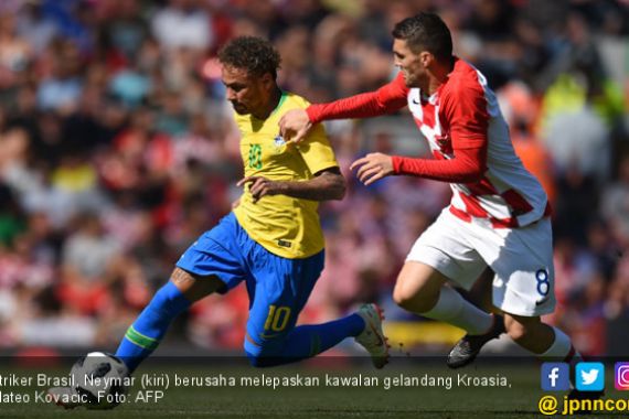 Kembali dari Cedera, Neymar Ukir Gol Keren ke Gawang Kroasia - JPNN.COM