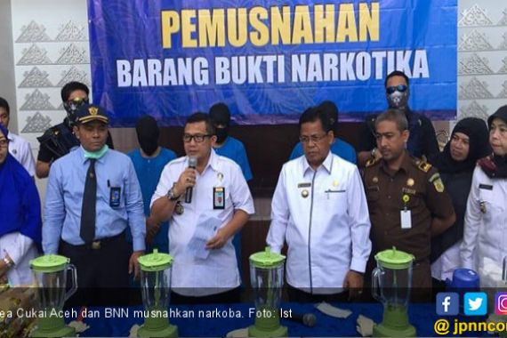 Bea Cukai Aceh dan BNN Musnahkan 23 Kg Sabu - Sabu - JPNN.COM