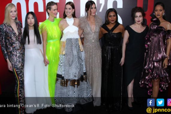 Oceans 8: Pemutaran Perdana Rasa Fashion Show - JPNN.COM