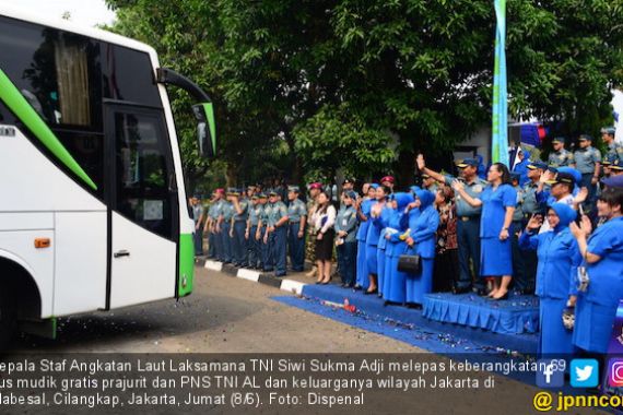 TNI AL Siapkan 69 Bus untuk Mudik Gratis Prajurit dan PNS - JPNN.COM