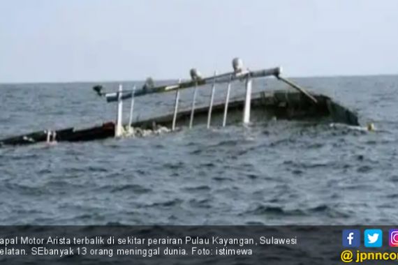 KM Arista Tenggelam di Pulau Kayangan, 13 Orang Tewas - JPNN.COM