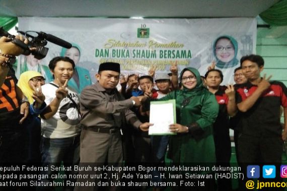 Federasi Serikat Buruh Mendukung Pasangan HADIST - JPNN.COM