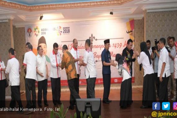 Halalbihalal, Menpora: Ayo Bersatu Sukseskan Asian Games! - JPNN.COM