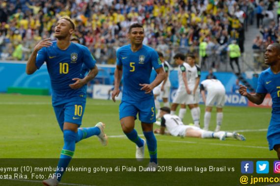 2 Gol Injury Time dan 2 Rekor Warnai Brasil vs Kosta Rika - JPNN.COM