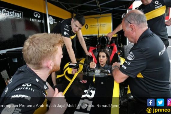 Renault Iringi Perempuan Arab Saudi Pertama Jajal Mobil F1 - JPNN.COM