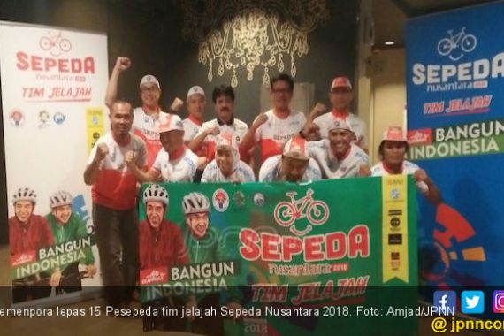 Kemenpora Lepas 15 Pesepeda Nusantara ke Entikong - JPNN.COM