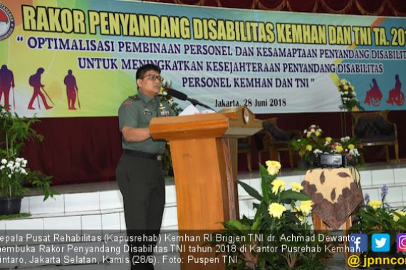 55 Prajurit TNI Ikut Rakor Penyandang Disabilitas - JPNN.COM