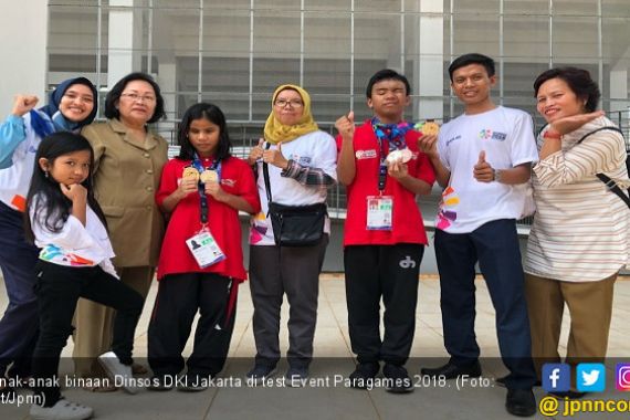 Anak-anak Dinsos DKI Sukses Rebut 5 Medali di Paragames 2018 - JPNN.COM