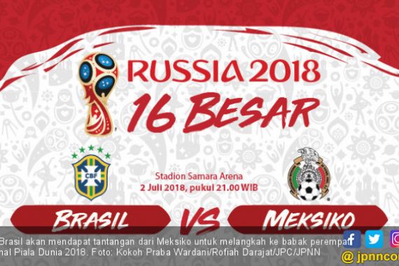 16 Besar Piala Dunia 2018: Prediksi Brasil vs Meksiko - JPNN.COM