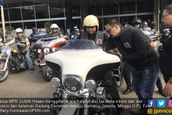 Halalbihalal Bareng Bikers, Zulhas Langsung Gelar Konvoi - JPNN.COM