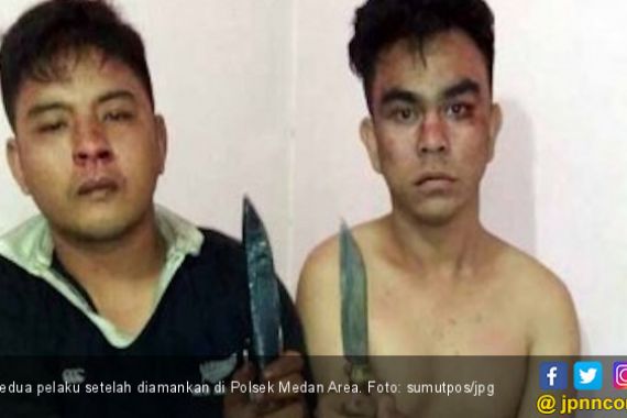 Dua Perampok Babak Belur Dikeroyok Warga di Medan Area - JPNN.COM