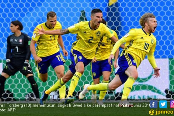 Catatan Unik Antar Swedia ke 8 Besar Piala Dunia 2018 - JPNN.COM