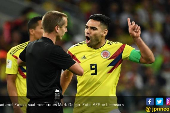 Falcao: Wasit Lebih Suka Inggris Ketimbang Kolombia - JPNN.COM