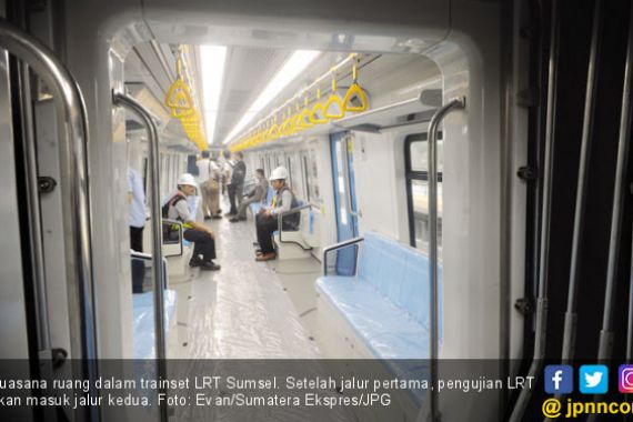 Setiap Trainset LRT Palembang Maksimal Angkut 400 Penumpang - JPNN.COM