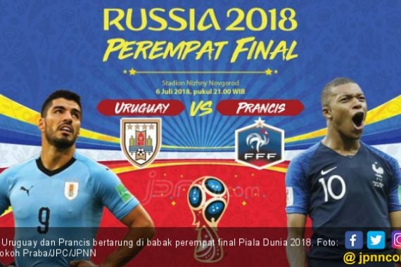 Piala Dunia 2018: Prediksi Uruguay vs Prancis - JPNN.COM