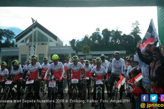 Entikong Titik Perdana Jelajah Sepeda Nusantara 2018 - JPNN.COM
