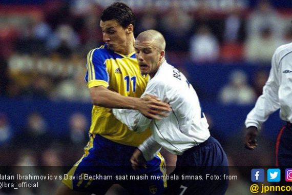 Ini Taruhan Ibrahimovic - Beckham di Laga Swedia vs Inggris - JPNN.COM