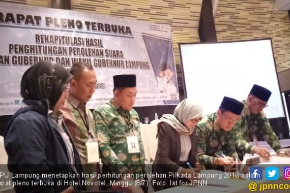 Raih 37,78 Persen, Arinal - Nunik Menangi Pilkada Lampung - JPNN.COM