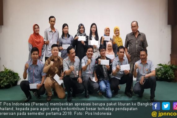 Pos Indonesia Beri Apresiasi Agen Liburan ke Thailand - JPNN.COM