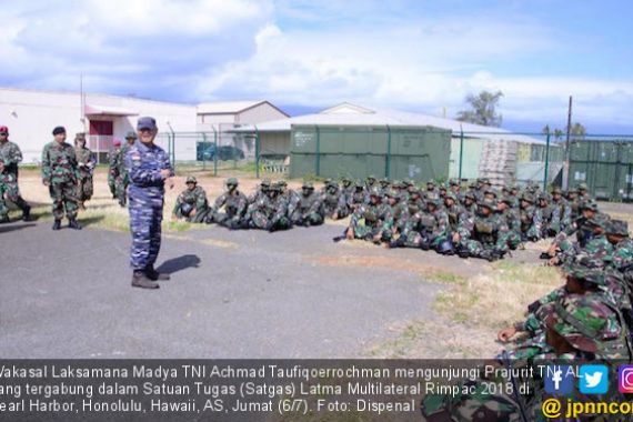 Satgas Latma Multilateral RIMPAC 2018 Sambut Wakasal - JPNN.COM