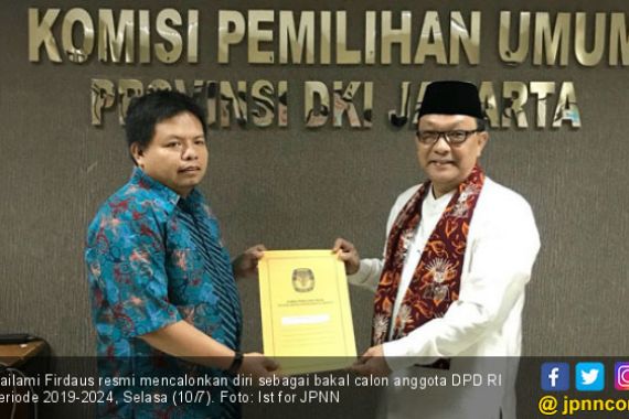 Resmi Daftar Calon Anggota DPD, Ini Janji Dailami Firdaus - JPNN.COM