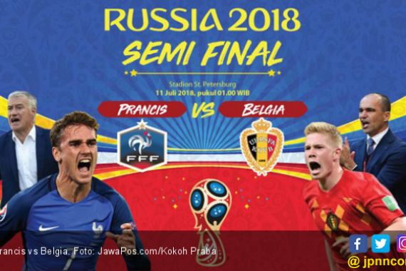 Piala Dunia 2018: Prediksi Prancis vs Belgia - JPNN.COM