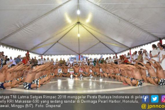 Satgas TNI AL RIMPAC 2018 Perkenalkan Budaya Indonesia - JPNN.COM
