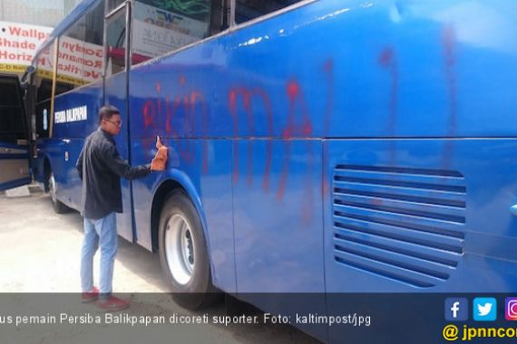 Persiba Kalah Melulu, Bus Pemain Jadi Korban Vandalisme - JPNN.COM