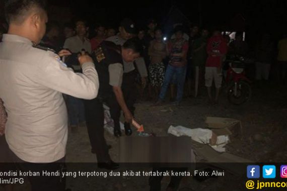 Tubuh Hendi Terbelah Dua Digilas Kereta Api - JPNN.COM