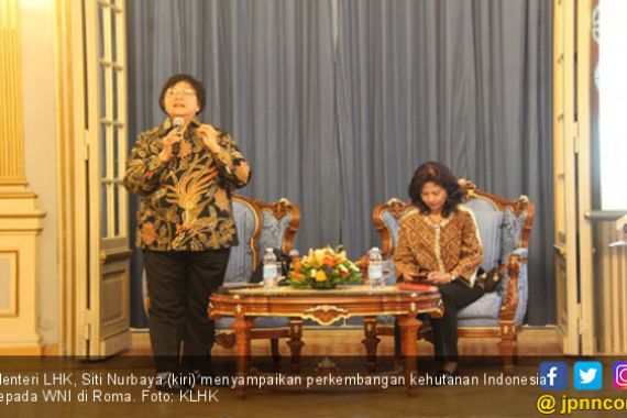 Menteri Siti Uraikan Status Hutan Indonesia ke WNI di Roma - JPNN.COM