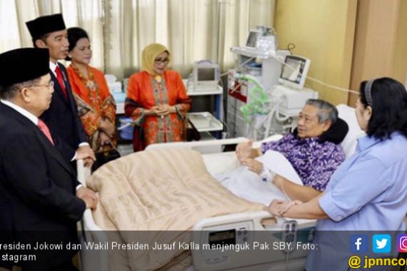 5 Foto Pak SBY di Rumah Sakit, Ada Jokowi dan Prabowo - JPNN.COM
