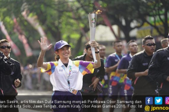 Dian Sastro Bangga Sebagai Pembawa Obor Asian Games 2018 - JPNN.COM