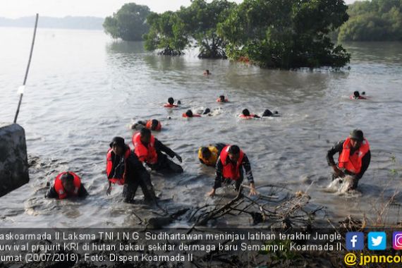 Kaskoarmada II Tinjau Latihan Jungle Survival Prajurit KRI - JPNN.COM