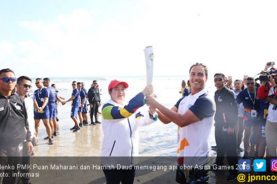 Hamish Daud - Aice Meriahkan Pawai Obor Asian Games di Bali - JPNN.COM