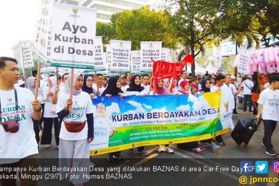 Kampanye di CFD, BAZNAS Ajak Masyarakat Berkurban di Desa - JPNN.COM