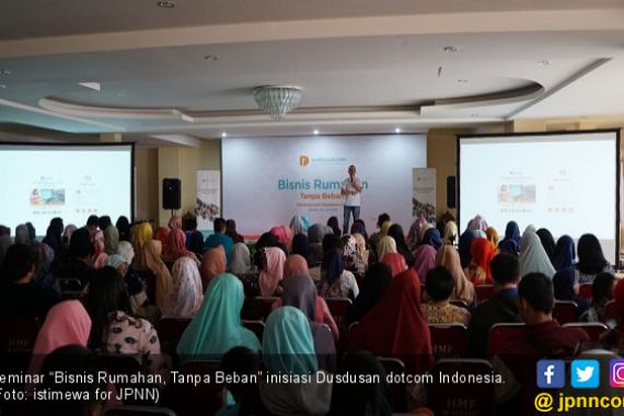 Dusdusan Tuntun Emak emak Mahir Berbisnis Online - JPNN.COM